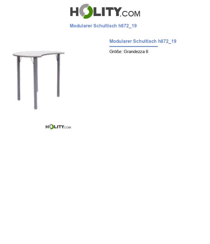 Modularer Schultisch h872_19