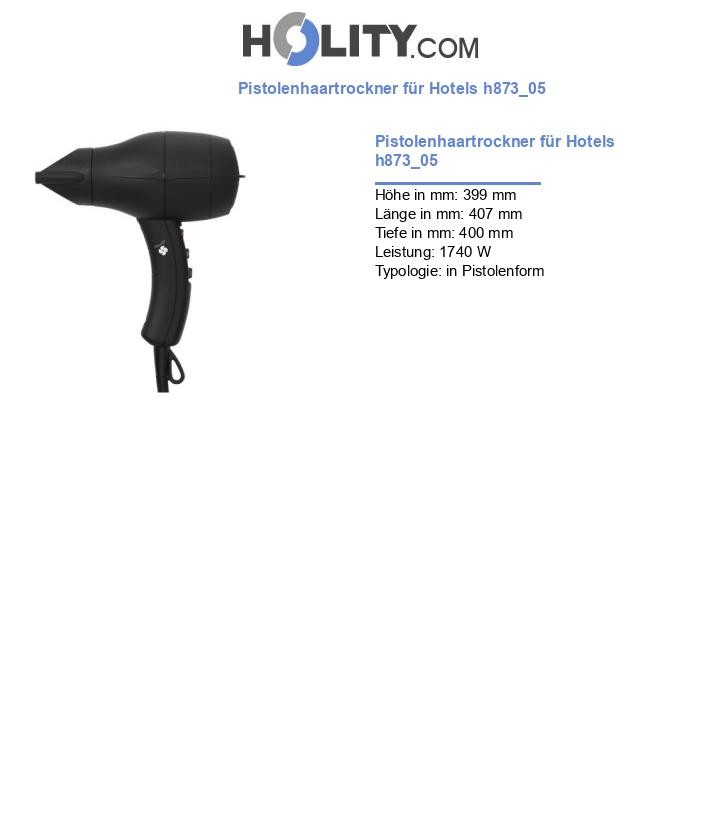 Pistolenhaartrockner für Hotels h873_05