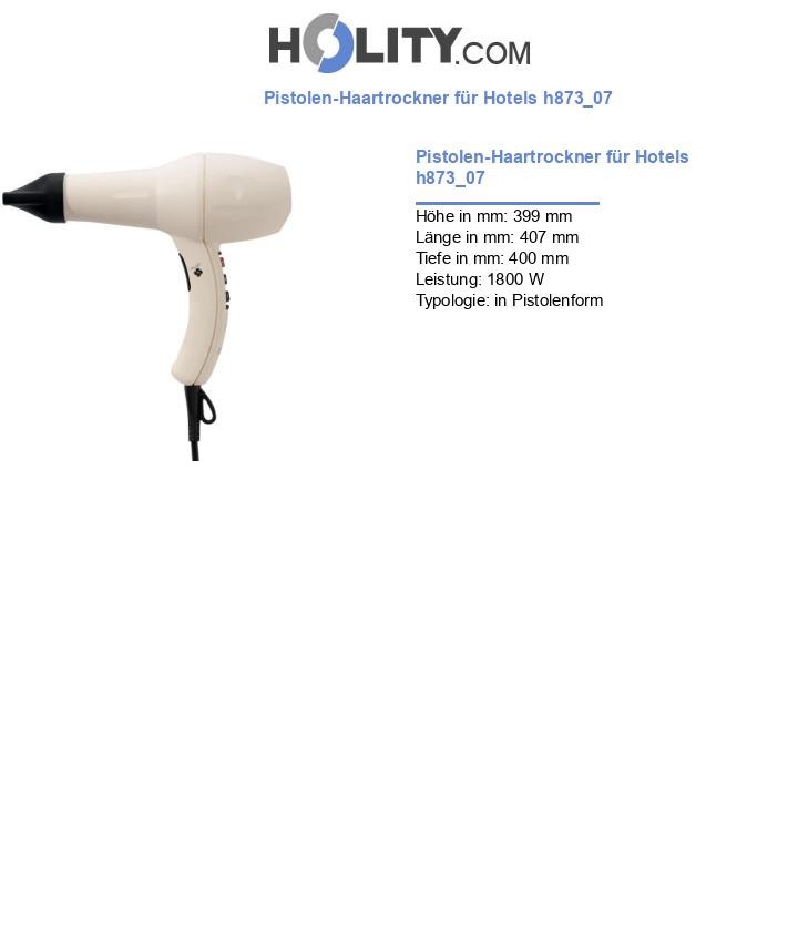 Pistolen-Haartrockner für Hotels h873_07