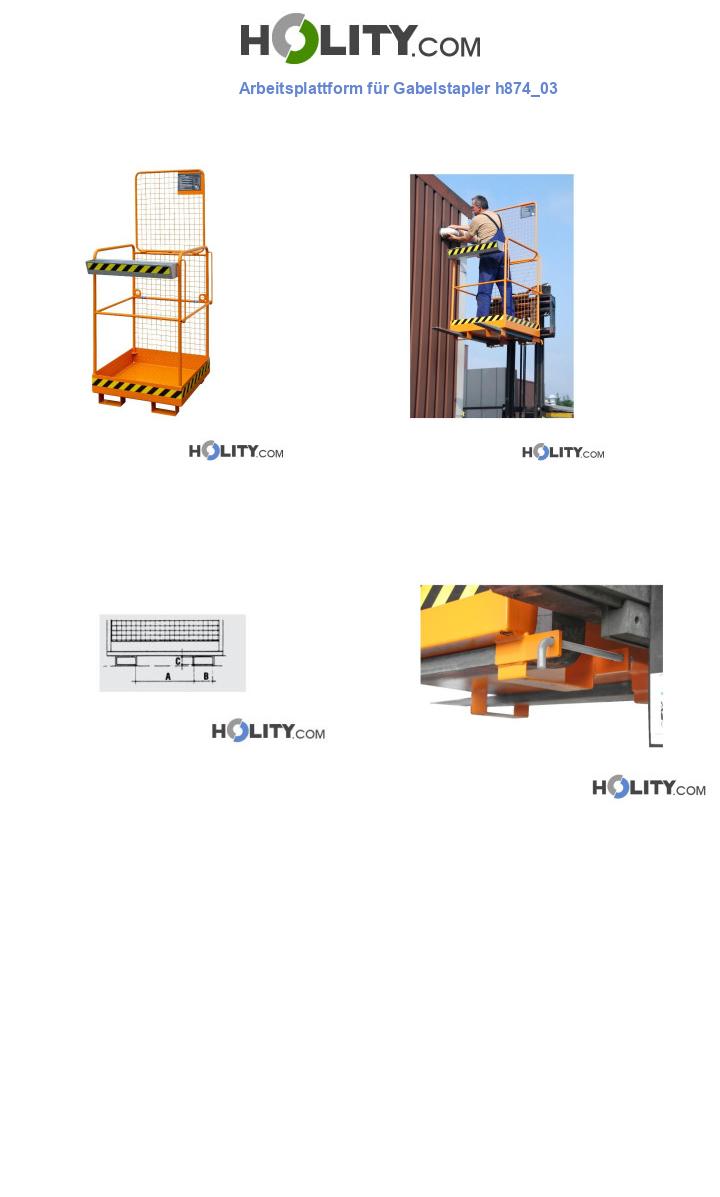 Arbeitsplattform für Gabelstapler h874_03