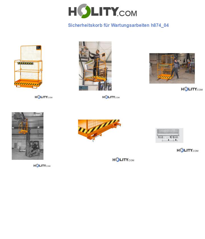 Sicherheitskorb für Wartungsarbeiten h874_04