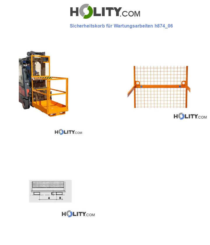 Sicherheitskorb für Wartungsarbeiten h874_06