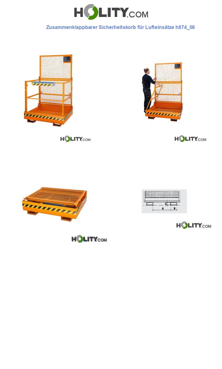 Zusammenklappbarer Sicherheitskorb für Lufteinsätze h874_08