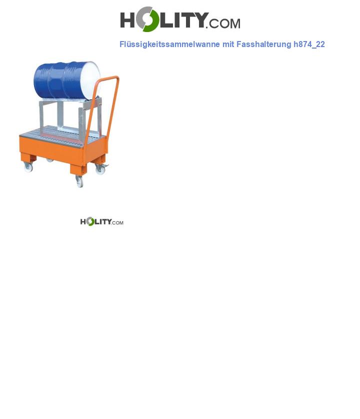 Flüssigkeitssammelwanne mit Fasshalterung h874_22