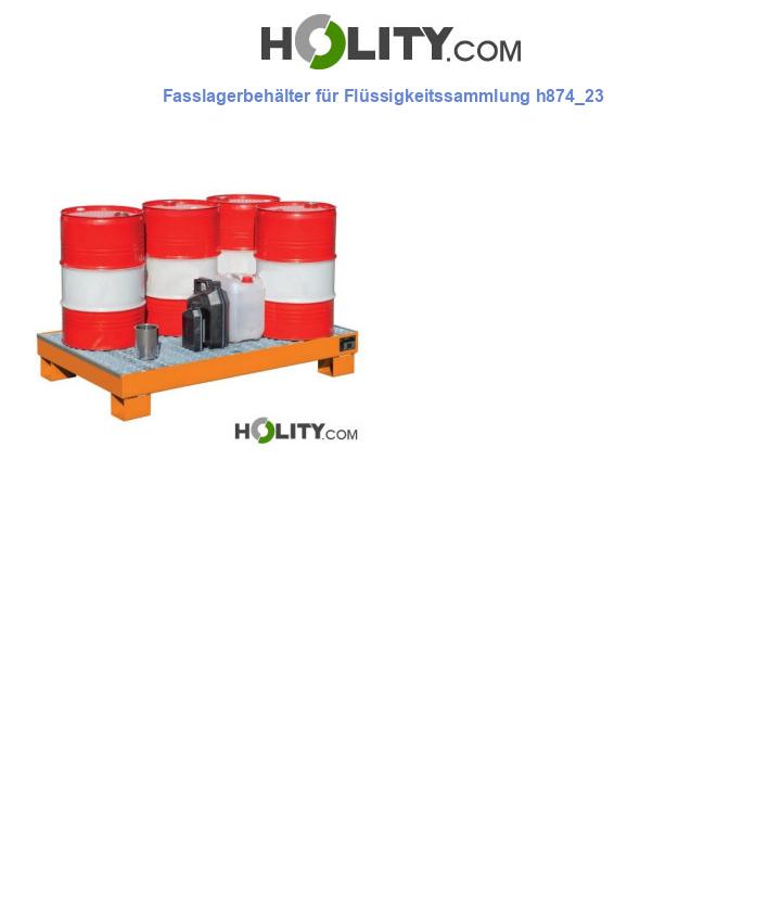 Fasslagerbehälter für Flüssigkeitssammlung h874_23