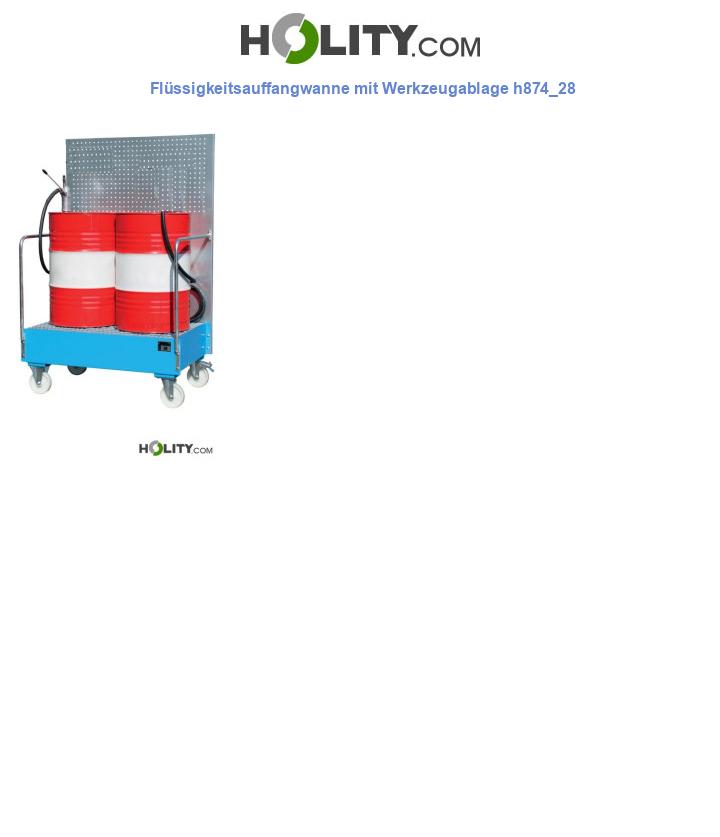 Flüssigkeitsauffangwanne mit Werkzeugablage h874_28