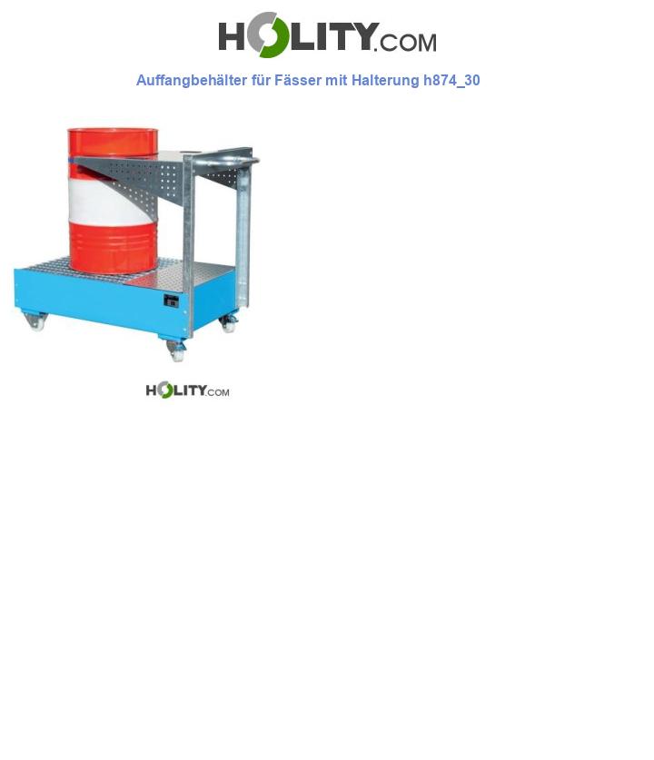 Auffangbehälter für Fässer mit Halterung h874_30