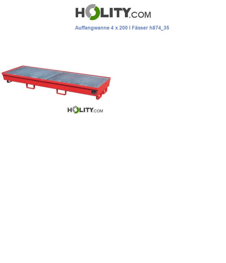 Auffangwanne 4 x 200 l Fässer h874_35