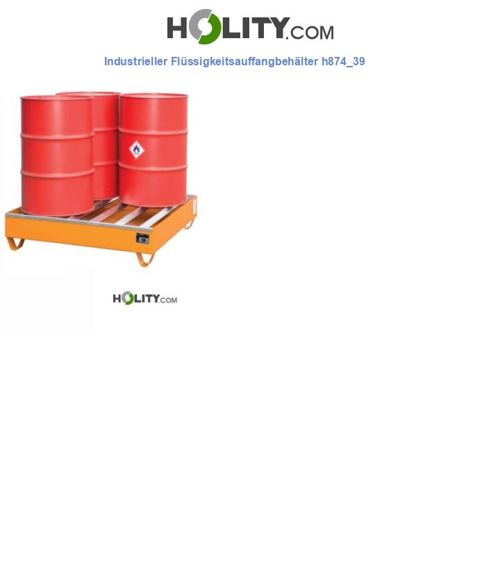Industrieller Flüssigkeitsauffangbehälter h874_39