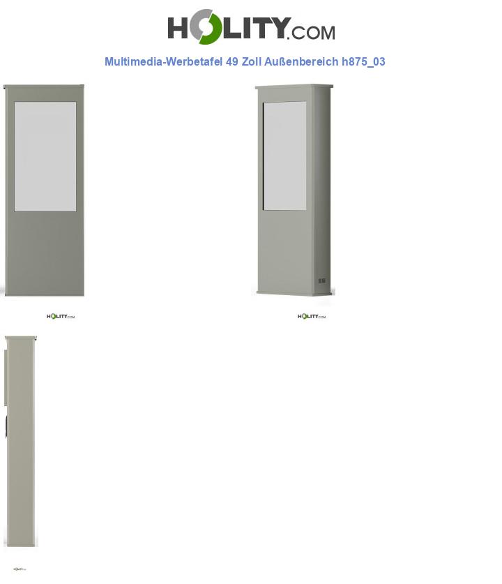 Multimedia-Werbetafel 49 Zoll Außenbereich h875_03