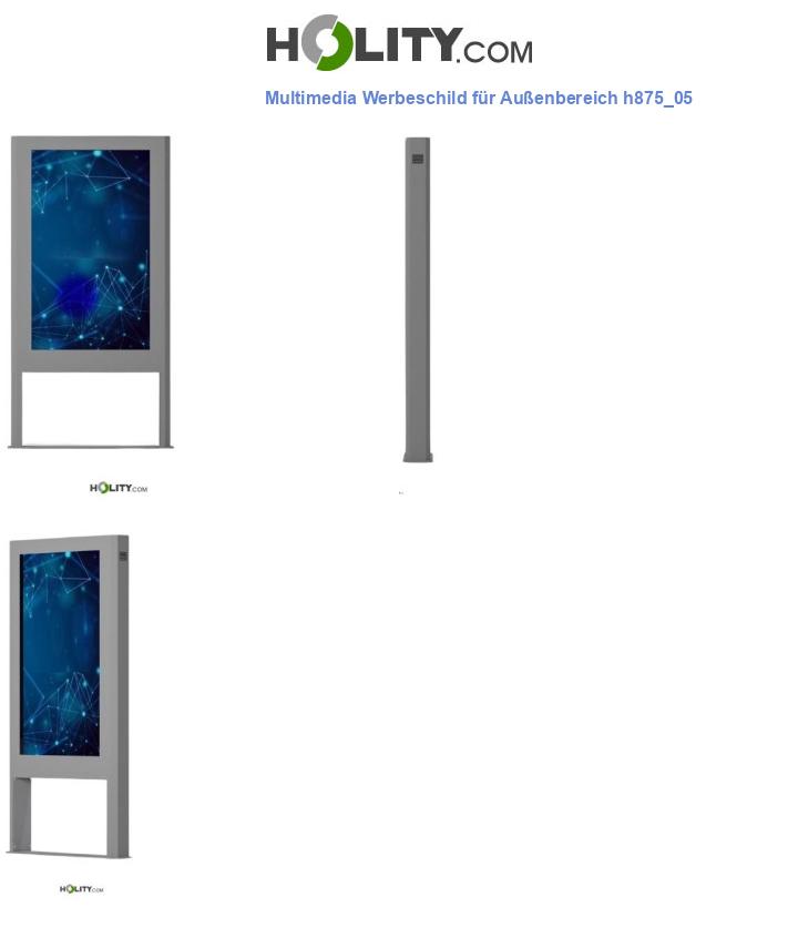 Multimedia Werbeschild für Außenbereich h875_05