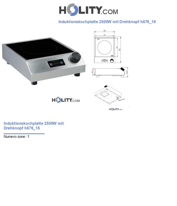 Induktionskochplatte 2500W mit Drehknopf h876_16