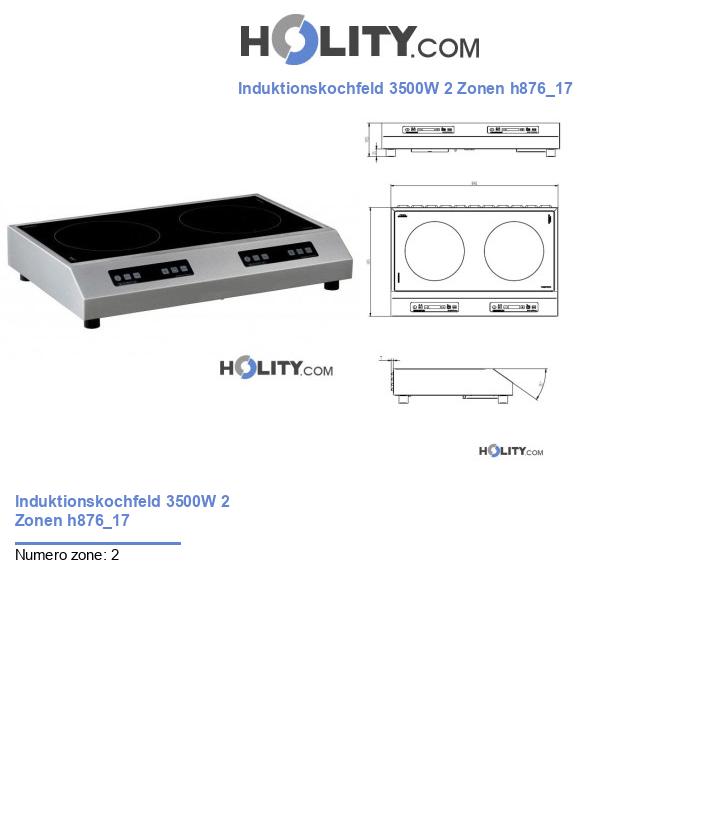 Induktionskochfeld 3500W 2 Zonen h876_17