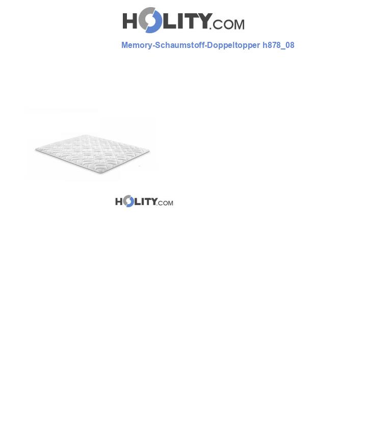 Memory-Schaumstoff-Doppeltopper h878_08