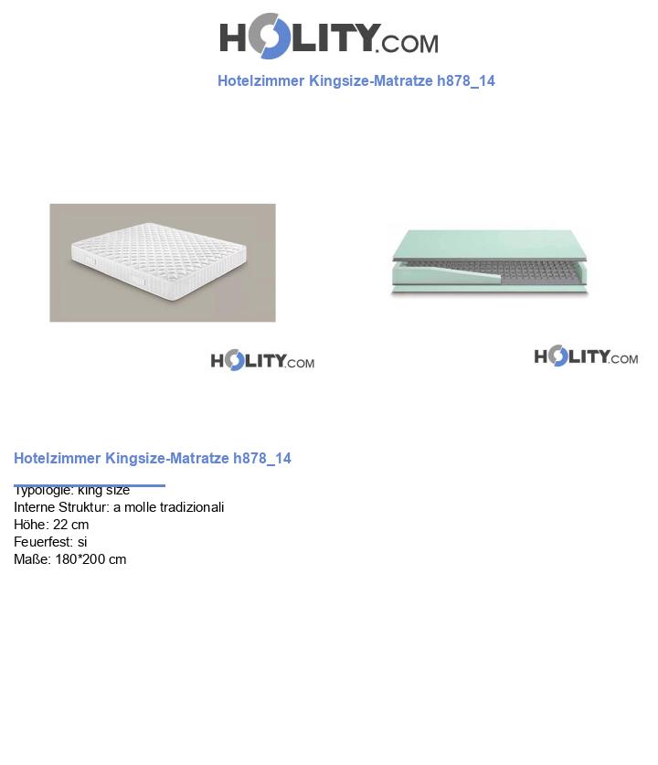Hotelzimmer Kingsize-Matratze h878_14