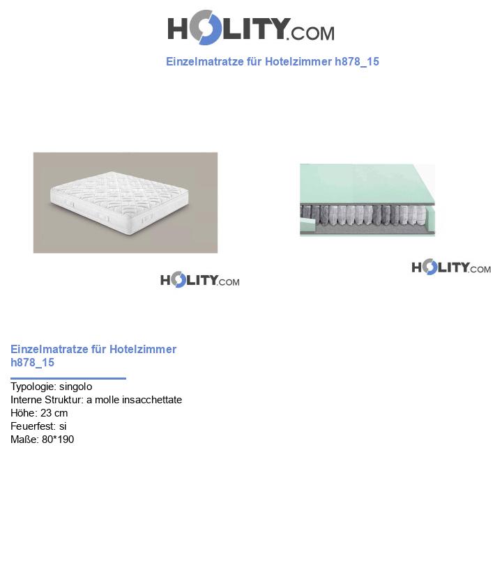 Einzelmatratze für Hotelzimmer h878_15