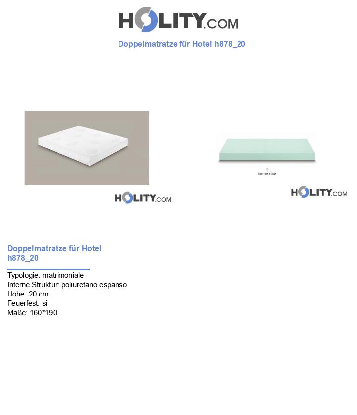Doppelmatratze für Hotel h878_20