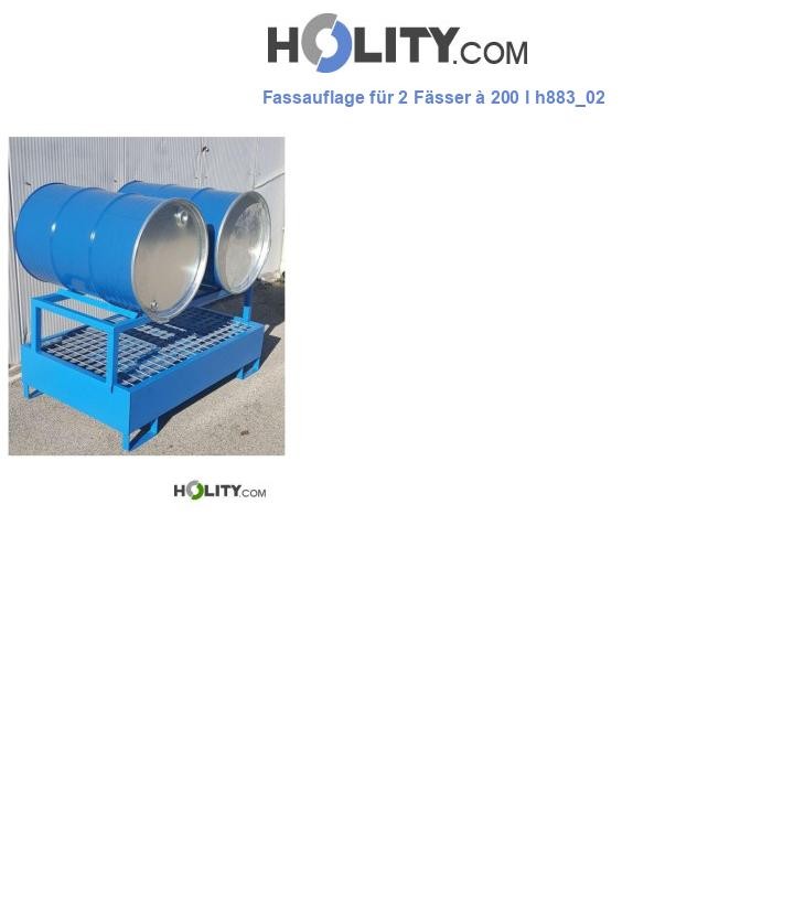 Fassauflage für 2 Fässer à 200 l h883_02