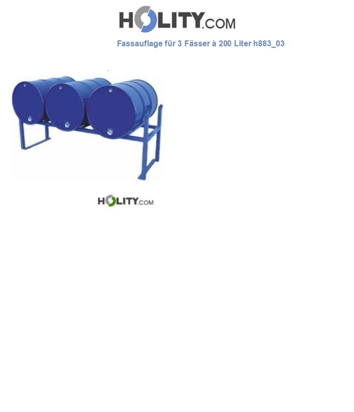 Fassauflage für 3 Fässer à 200 Liter h883_03