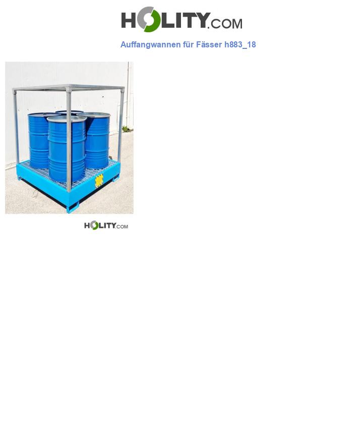 Auffangwannen für Fässer h883_18