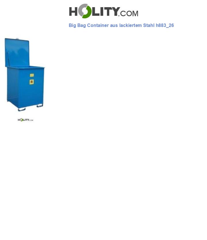 Big Bag Container aus lackiertem Stahl h883_26