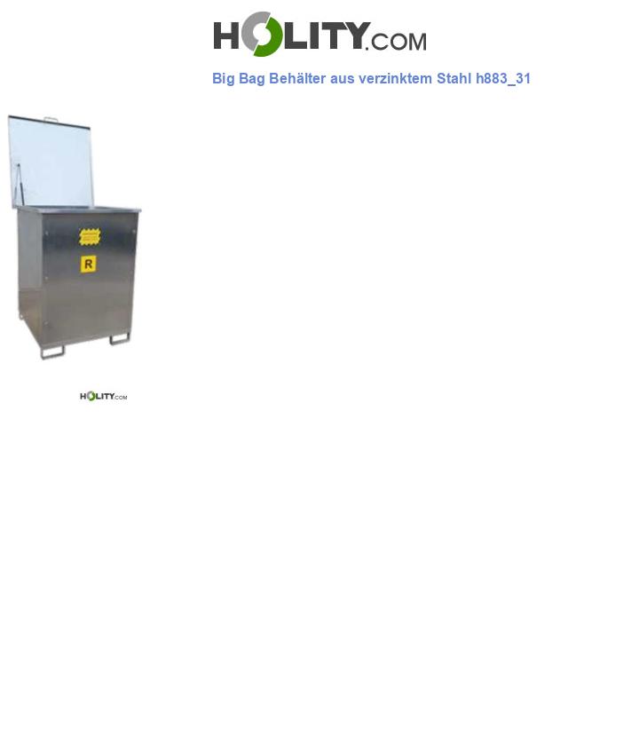 Big Bag Behälter aus verzinktem Stahl h883_31