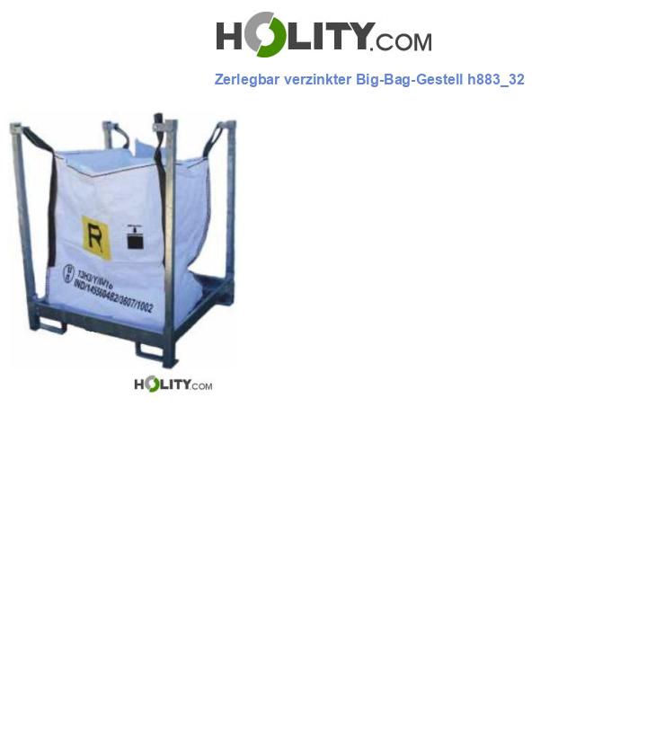 Zerlegbar verzinkter Big-Bag-Gestell h883_32