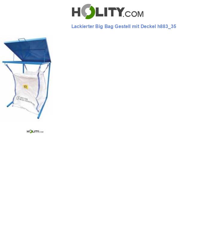 Lackierter Big Bag Gestell mit Deckel h883_35