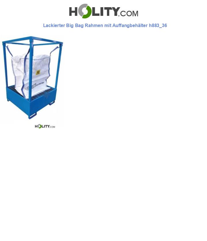 Lackierter Big Bag Rahmen mit Auffangbehälter h883_36
