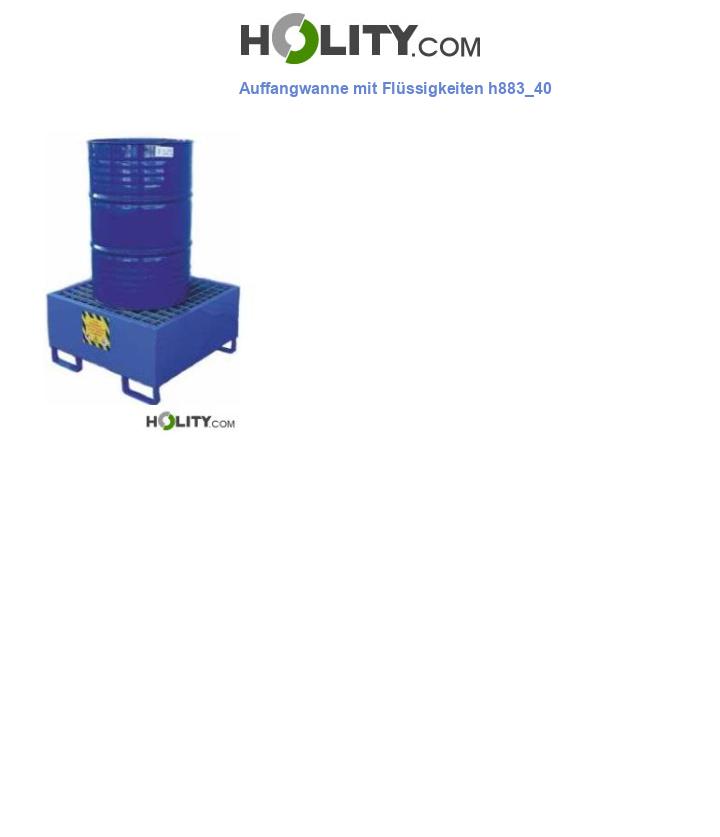 Auffangwanne mit Flüssigkeiten h883_40