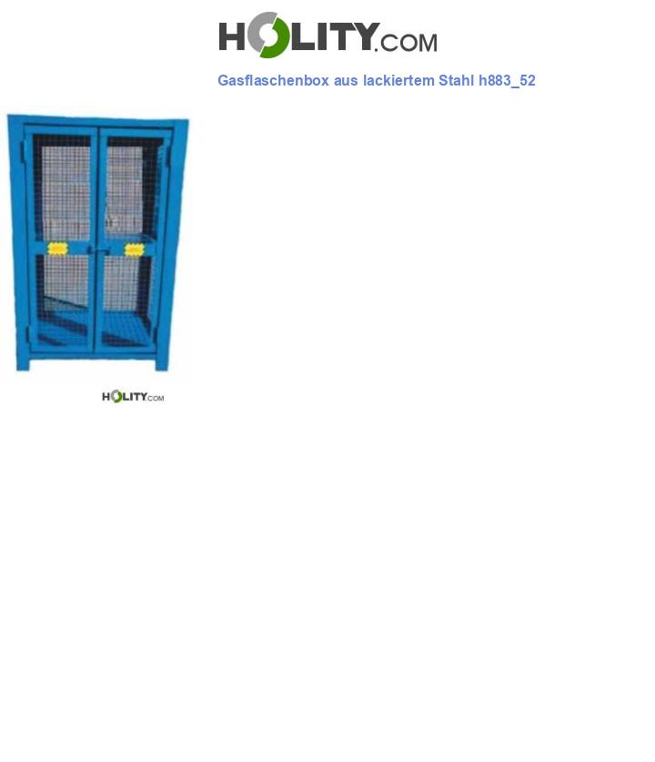 Gasflaschenbox aus lackiertem Stahl h883_52