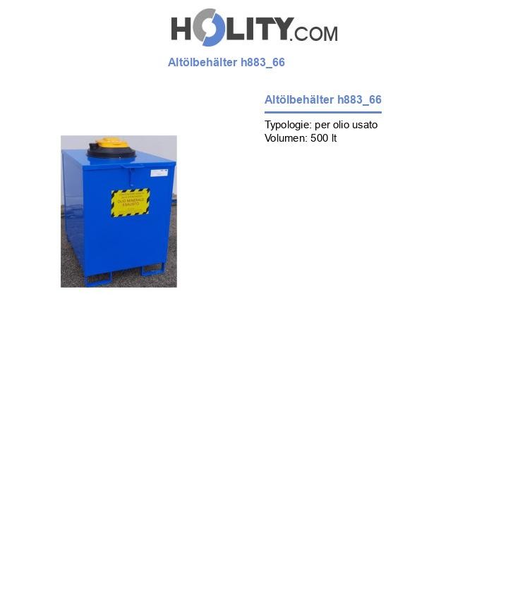 Altölbehälter h883_66