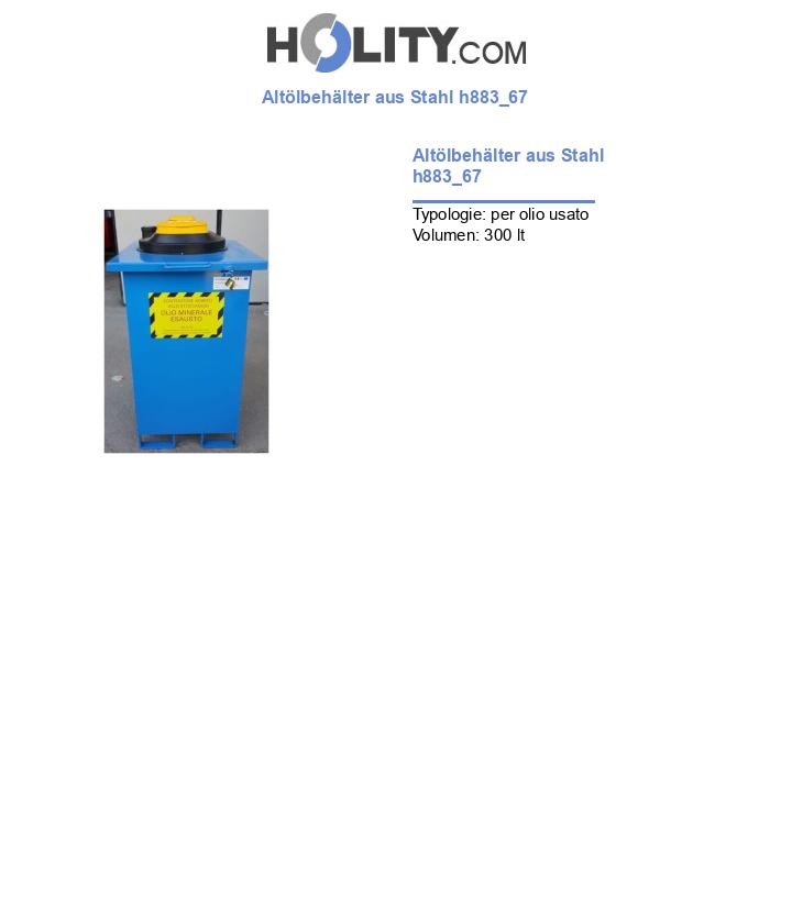 Altölbehälter aus Stahl h883_67