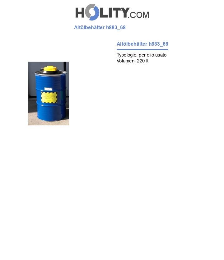 Altölbehälter h883_68