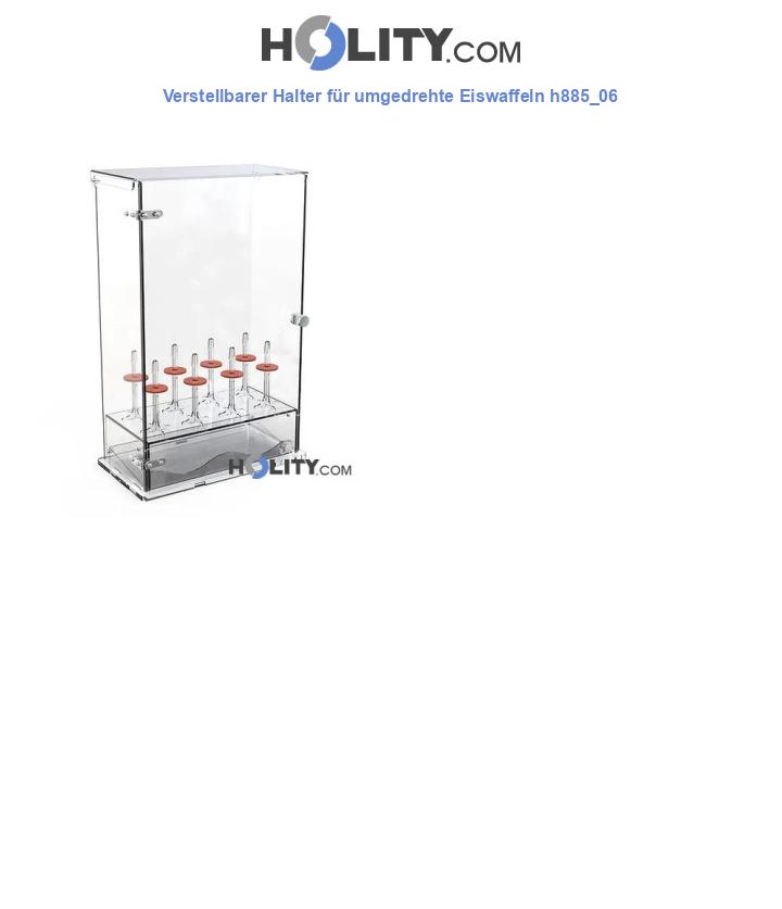 Verstellbarer Halter für umgedrehte Eiswaffeln h885_06