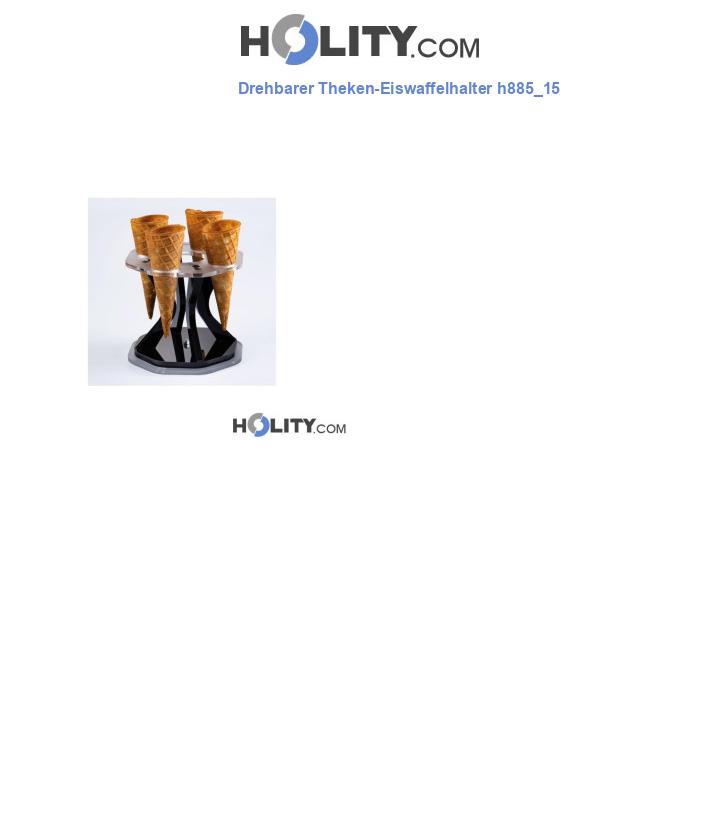 Drehbarer Theken-Eiswaffelhalter h885_15