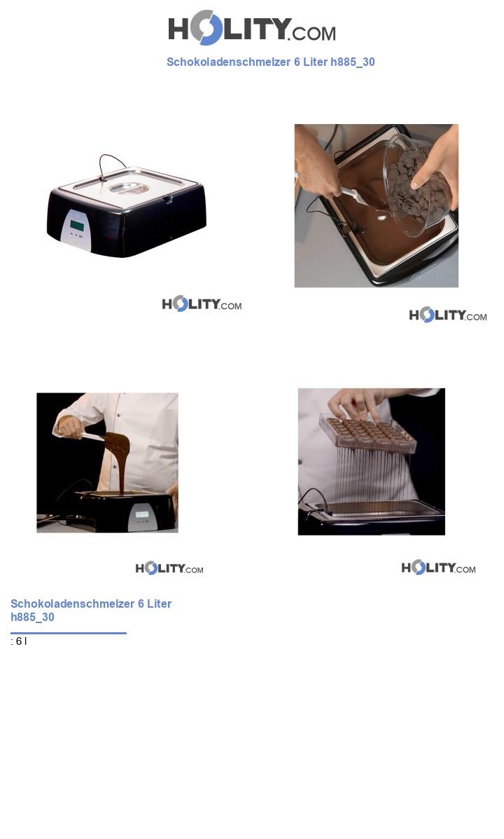 Schokoladenschmelzer 6 Liter h885_30