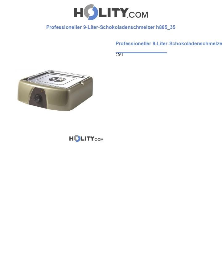 Professioneller 9-Liter-Schokoladenschmelzer h885_35