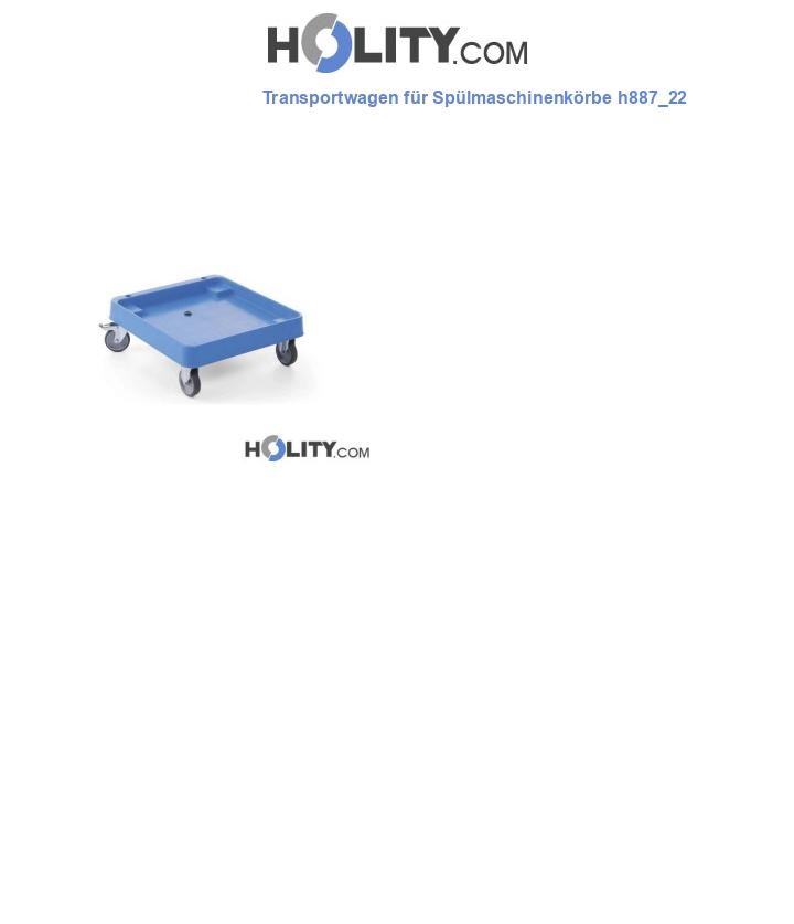 Transportwagen für Spülmaschinenkörbe h887_22
