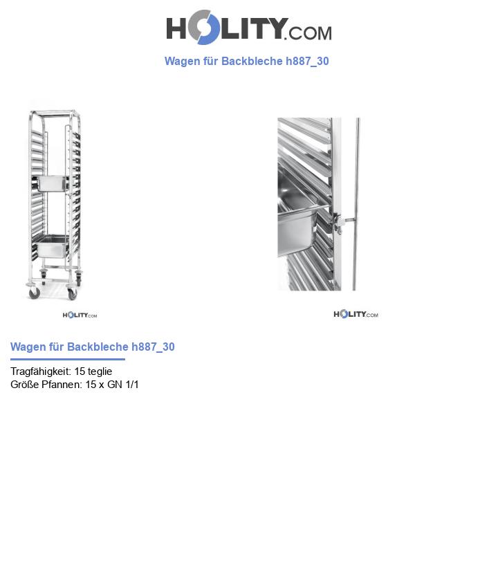 Wagen für Backbleche h887_30