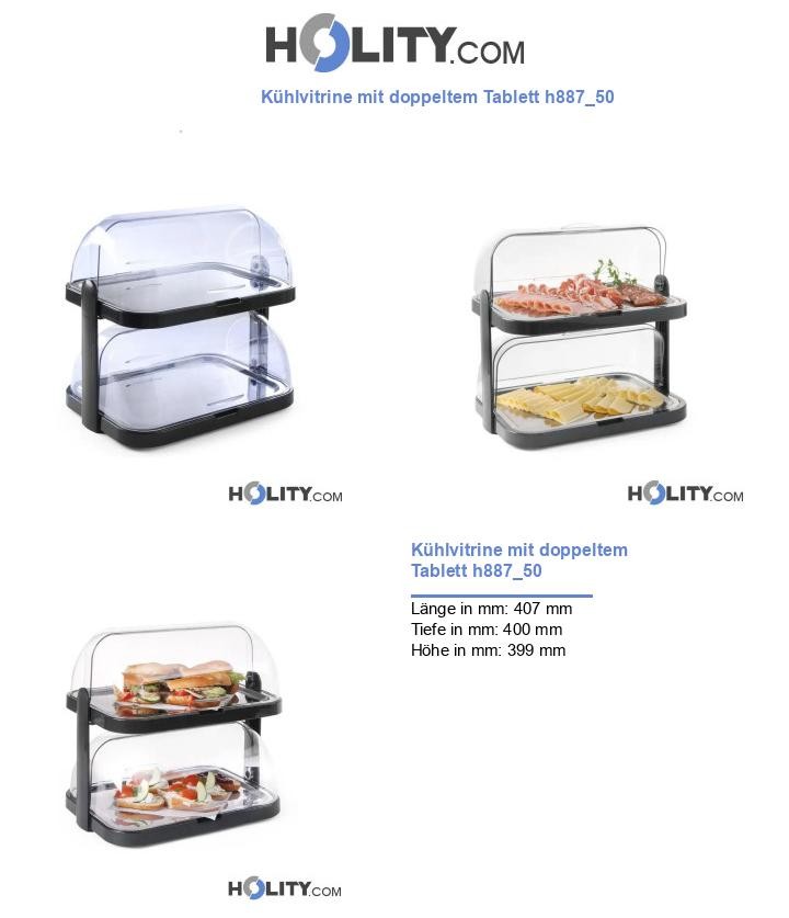 Kühlvitrine mit doppeltem Tablett h887_50