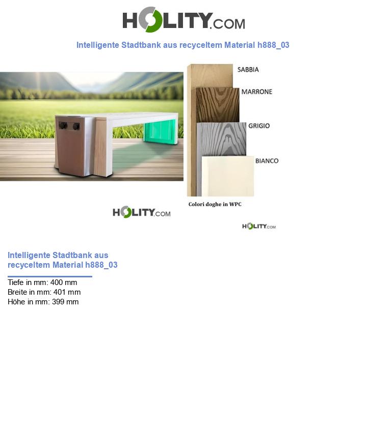 Intelligente Stadtbank aus recyceltem Material h888_03