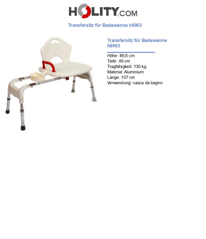 Transfersitz für Badewanne h8903