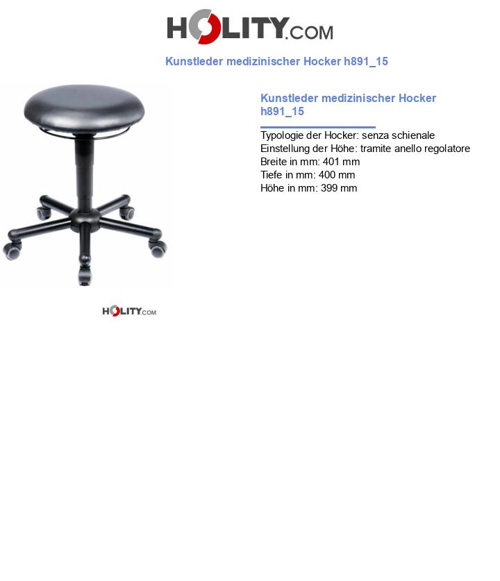 Kunstleder medizinischer Hocker h891_15