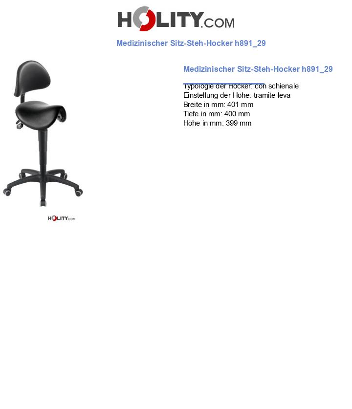 Medizinischer Sitz-Steh-Hocker h891_29