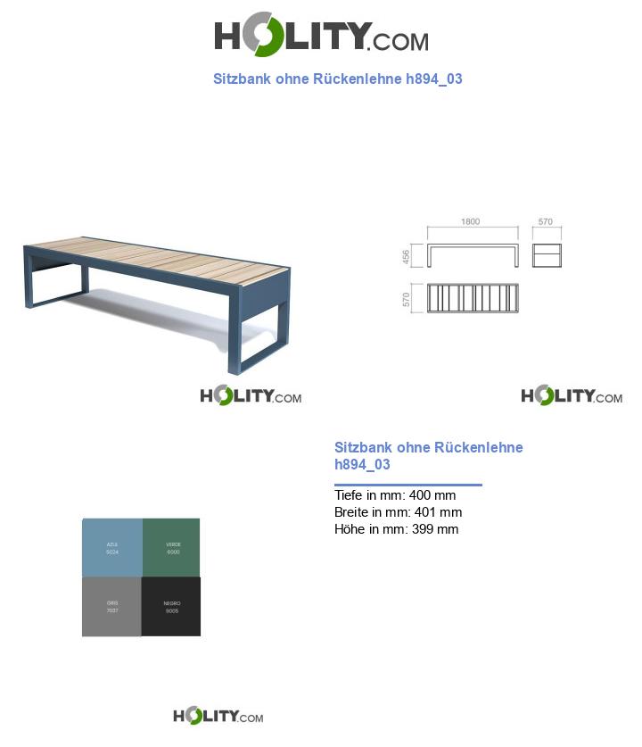 Sitzbank ohne Rückenlehne h894_03