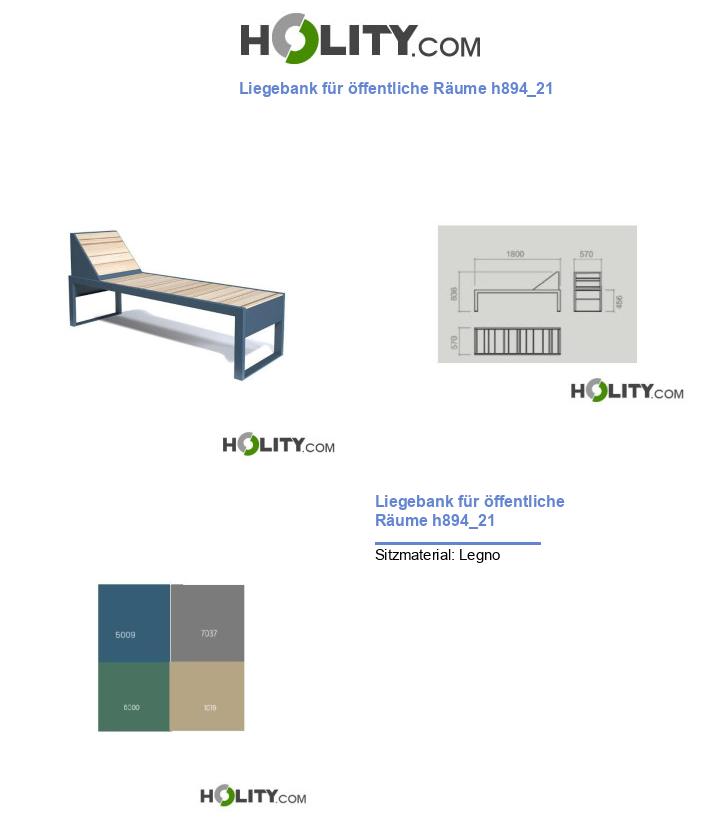 Liegebank für öffentliche Räume h894_21