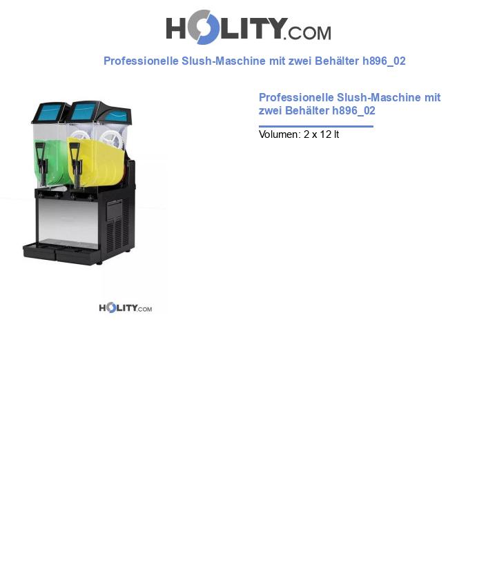 Professionelle Slush-Maschine mit zwei Behälter h896_02