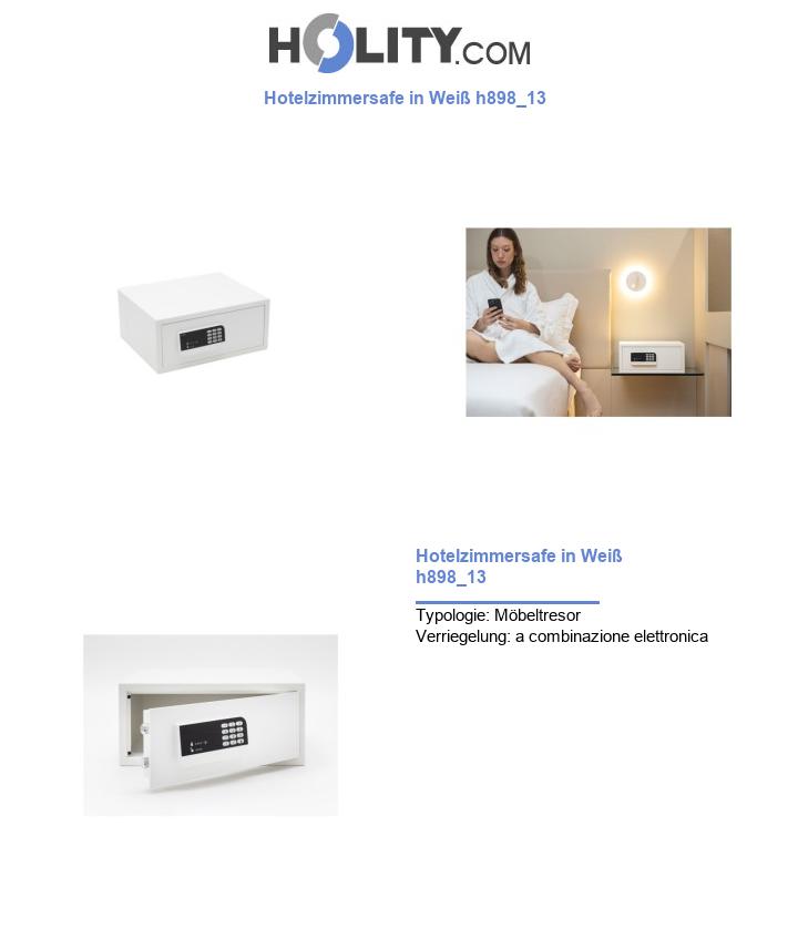 Hotelzimmersafe in Weiß h898_13