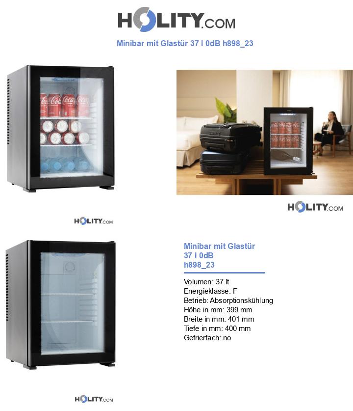 Minibar mit Glastür 37 l 0dB h898_23